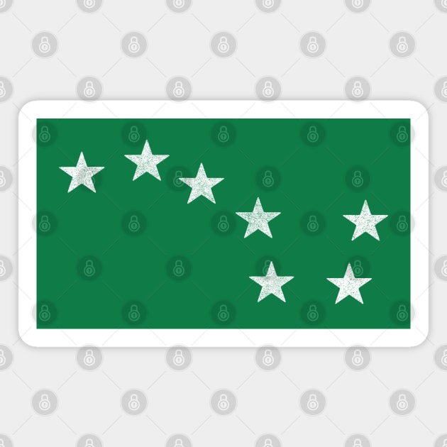 Faded-Style Starry Flag Plough Banner / Irish Socialism Magnet by feck!